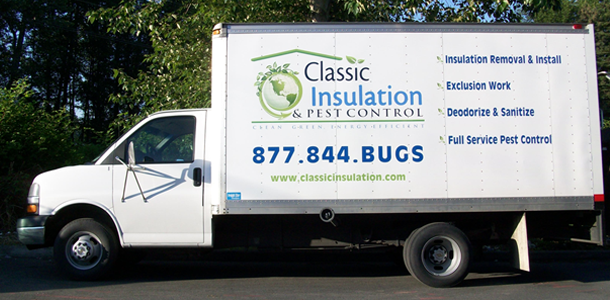 Classic Pest Control and Insulation Truck